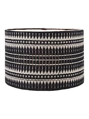 Pacific Lifestyle Black and white Ladakh Woven Cylinder Shade - Image 1 of 3