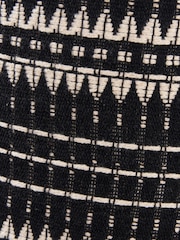 Pacific Lifestyle Black and white Ladakh Woven Cylinder Shade - Image 2 of 3