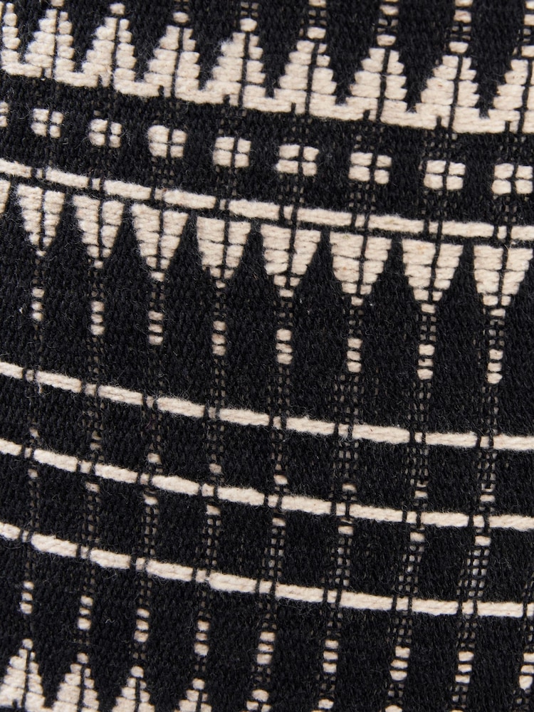 Pacific Lifestyle Black and white Ladakh Woven Cylinder Shade - Image 2 of 3