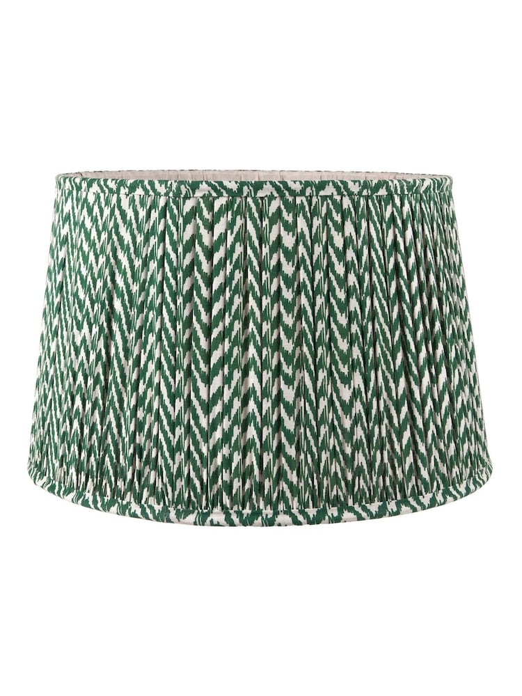 Pacific Lifestyle Green Vienna Chevron Mushroom Pleat Shade - Image 2 of 5