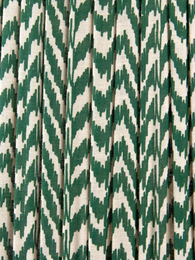 Pacific Lifestyle Green Vienna Chevron Mushroom Pleat Shade - Image 5 of 5