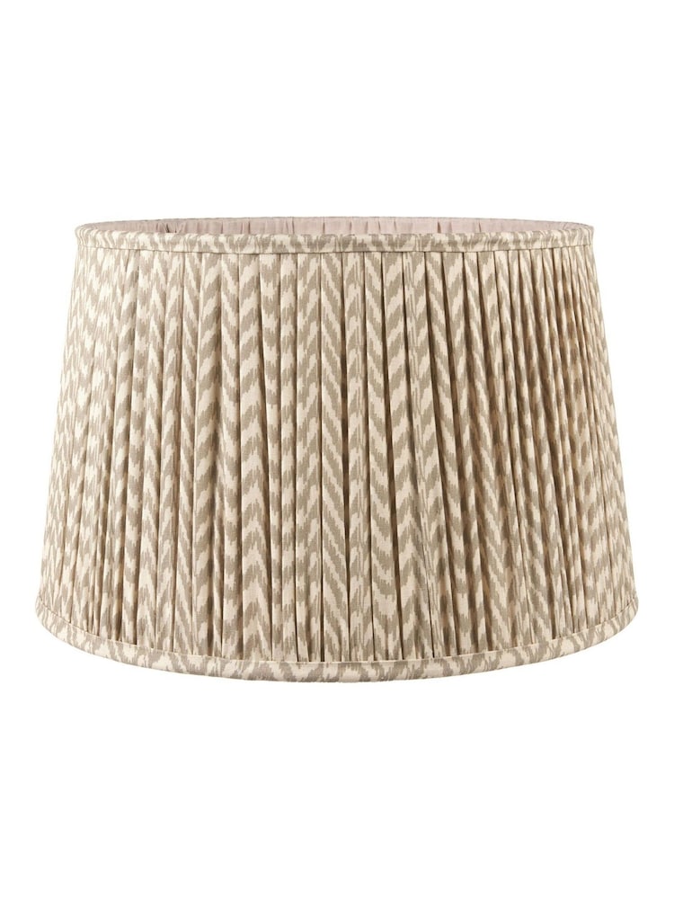 Pacific Lifestyle Taupe Vienna Chevron Mushroom Pleat Shade - Image 2 of 5