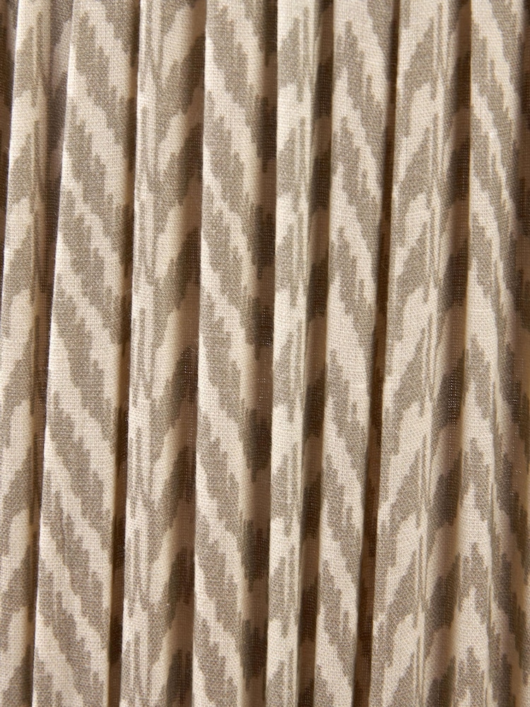Pacific Lifestyle Taupe Vienna Chevron Mushroom Pleat Shade - Image 5 of 5