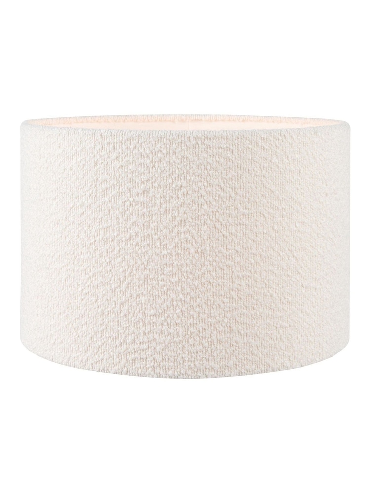 Pacific Lifestyle White Rouen Boucle Cylinder Shade - Image 2 of 3