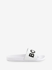 BOSS White Large Logo Sliders - Image 1 of 3