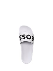 BOSS White Large Logo Sliders - Image 2 of 3