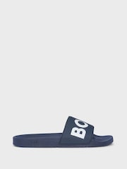 BOSS Blue Large Logo Sliders - Image 1 of 4