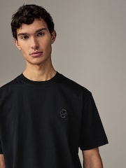 BOSS Black Mercerised 100% Cotton T-Shirt - Image 3 of 4