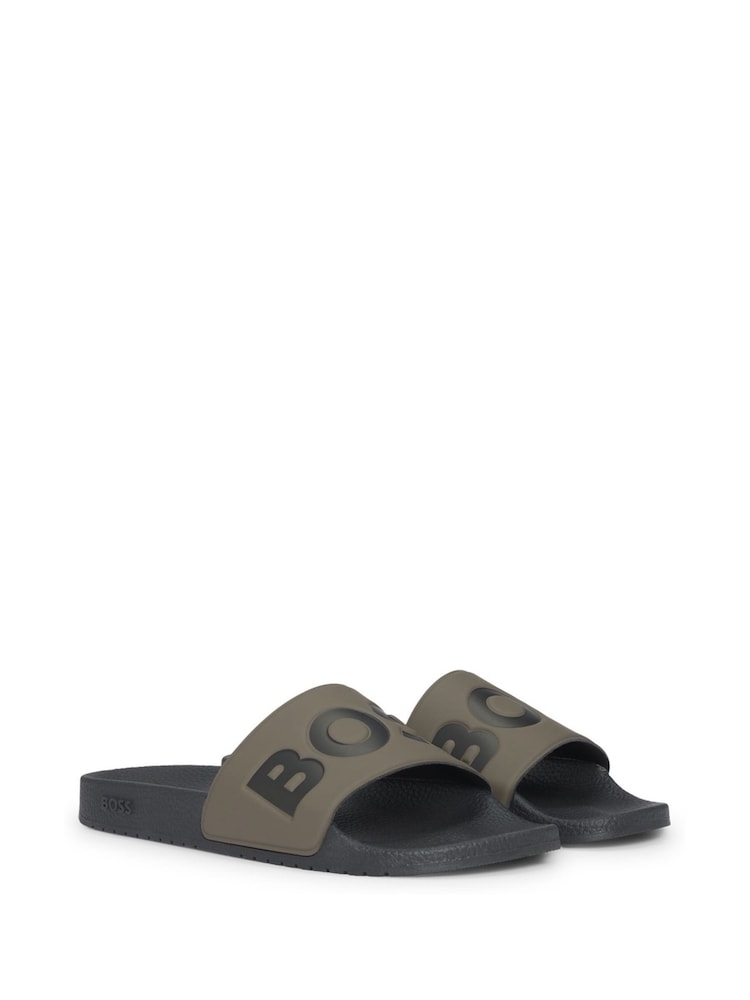BOSS Green Large Logo Sliders - Image 2 of 5