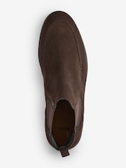 BOSS Brown Leather Chelsea Boots - Image 3 of 4
