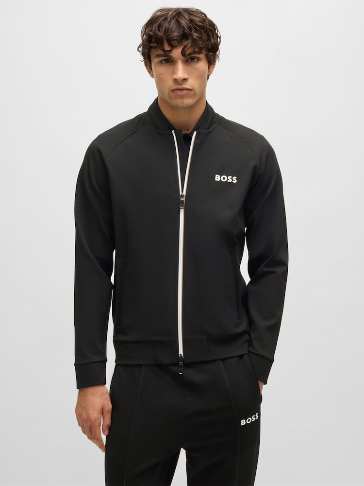 BOSS x Matteo Black Berrettini Active Regular Fit Sweatshirt - Image 1 of 5 BOSS x Matteo Black Berrettini Active Regular Fit Sweatshirt - Image 1 of 5