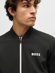 BOSS x Matteo Black Berrettini Active Regular Fit Sweatshirt - Image 4 of 5