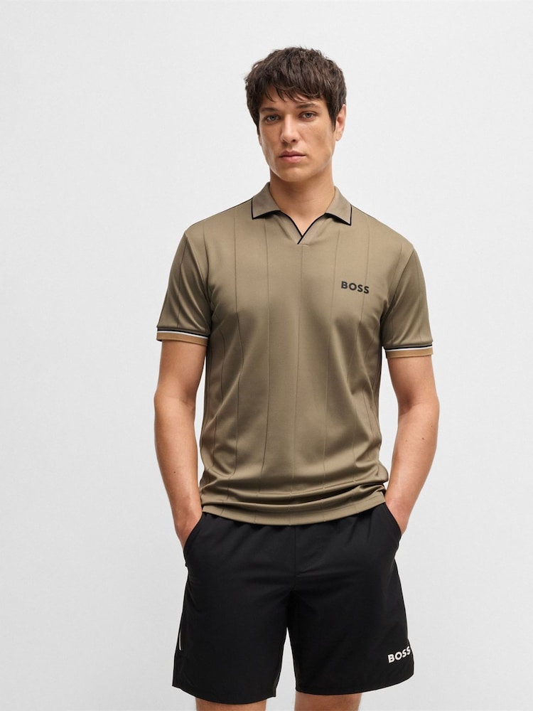 BOSS Green x Matteo Berrettini Stretch Active Polo Shirt - Image 1 of 5