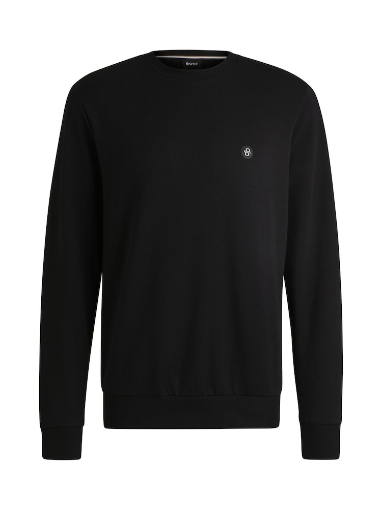 BOSS Black Double B Monogram Logo Jersey Sweatshirt - Image 1 of 1