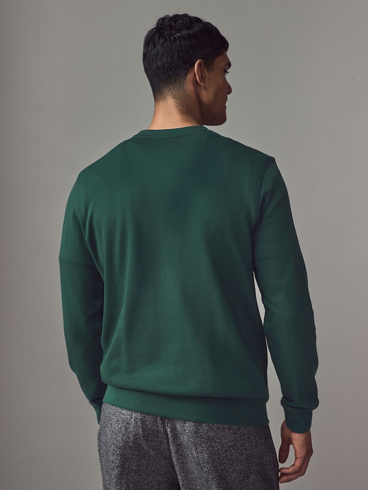 BOSS Green Relaxed Fit Westart Logo Patch 100% Cotton Terry Jersey Sweatshirt - Image 2 of 4 BOSS Green Relaxed Fit Westart Logo Patch 100% Cotton Terry Jersey Sweatshirt - Image 2 of 4