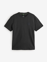 BOSS Black Tee Drop Needle Stitch Relaxed Fit T-Shirt - Image 4 of 4