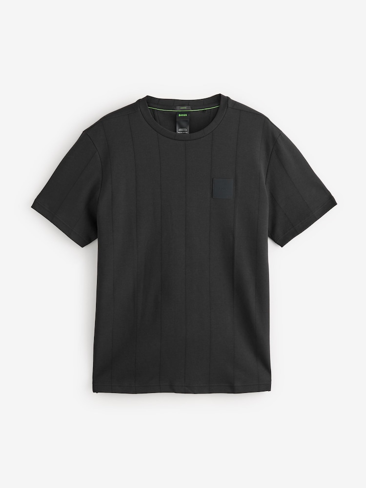 BOSS Black Tee Drop Needle Stitch Relaxed Fit T-Shirt - Image 4 of 4