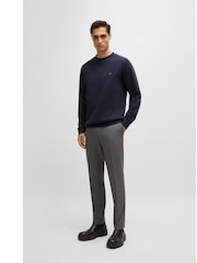 BOSS Blue Double B Monogram Logo Jersey Sweatshirt - Image 2 of 6
