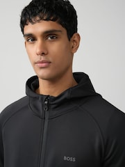 BOSS Reflective Active Stretch Zip Through Hoodie - Imagen 3 de 8