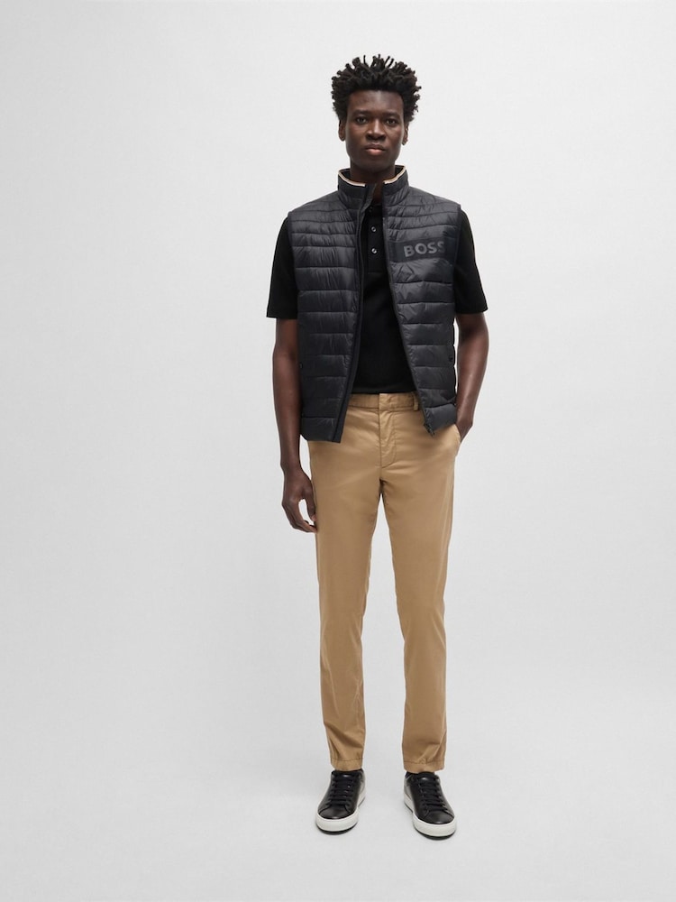 BOSS Black Double Monogram Mercerised 100% Cotton Polo Shirt - Image 2 of 5 BOSS Black Double Monogram Mercerised 100% Cotton Polo Shirt - Image 2 of 5