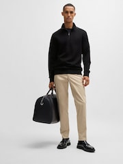 BOSS Black Regular Fit Mercerised 100% Cotton Sweatshirt - Image 3 of 5
