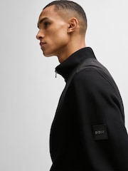 BOSS Black Regular Fit Mercerised 100% Cotton Sweatshirt - Image 4 of 5