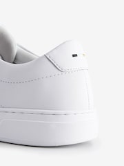 BOSS Coated Leather Trainers With Gold-Tone Logo - Image 4 of 5