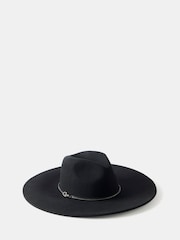 Mint Velvet Black Cowboy Fedora Hat - Image 3 of 4