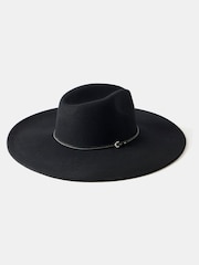 Mint Velvet Black Cowboy Fedora Hat - Image 4 of 4