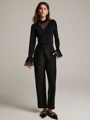 Mint Velvet Black Slim Trousers - Image 3 of 7