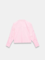 Mint Velvet Pink Bow Detail Cropped 100% Cotton Shirt - Image 4 of 4