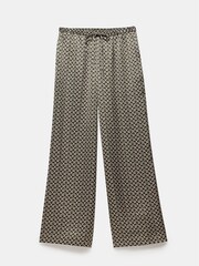 Mint Velvet Black/white Geo Print Wide Leg Trousers - Image 3 of 4