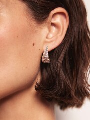 Mint Velvet Gold Tone Sparkle Earrings - Image 2 of 3