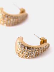 Mint Velvet Gold Tone Sparkle Earrings - Image 3 of 3