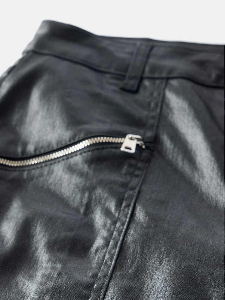 Mint Velvet Black Coated Straight Jeans - Image 7 of 7