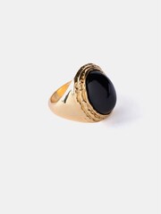Mint Velvet Gold Tone Stone Detail Ring - Image 2 of 3