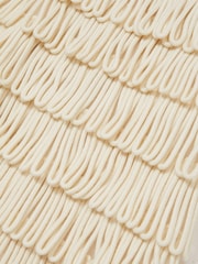 Reiss Ivory Bobbi Loop-Stitch Fringe Mini Skirt - Image 5 of 5
