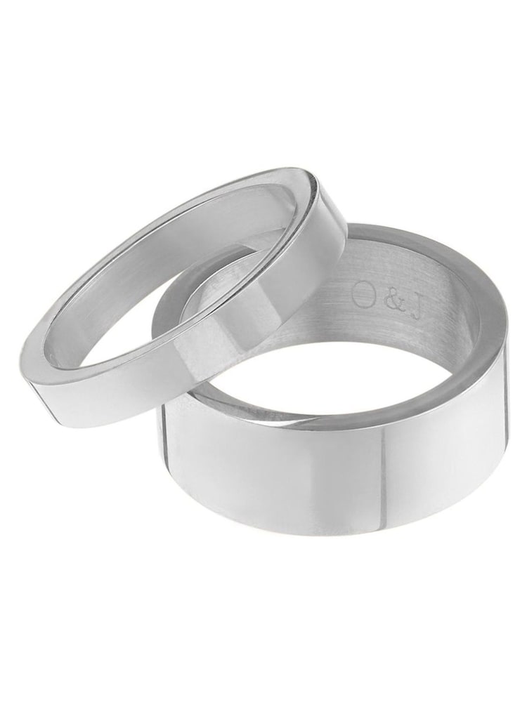 Orelia London Silver Tone Metal Stacking Ring Set - Image 1 of 3