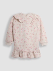 JoJo Maman Bébé Neutral Floral Sweat Dress - Image 3 of 3