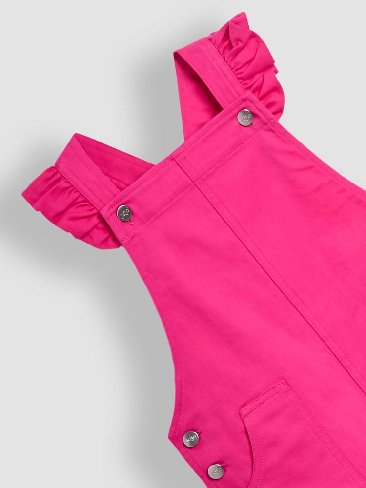 JoJo Maman Bébé Frill Shoulder Dungarees - صورة 3 من 3