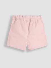JoJo Maman Bébé Rose Pink Twill Turn-up Hem Shorts - Image 2 of 3
