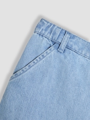 JoJo Maman Bébé Denim Blue Wide Leg Trousers - Image 3 of 3