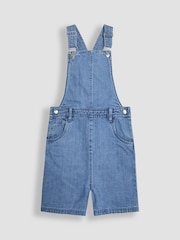 JoJo Maman Bébé Denim Short Dungarees - Imagen 1 de 3
