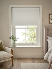 Natural Ready Made Roller Blackout Textured Blinds - Image 1 of 6