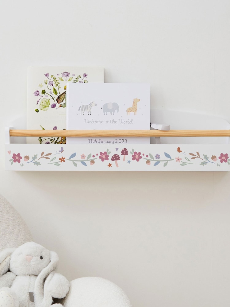 White Floral Print Wreath Shelf by My 1st Years - Image 2 of 2