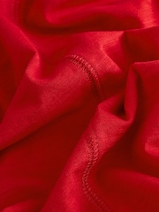 Red 100% Cotton Maxi Jersey Dress - Image 6 of 6