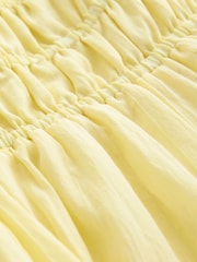Yellow Puff Sleeve Midi Dress - Image 8 of 9