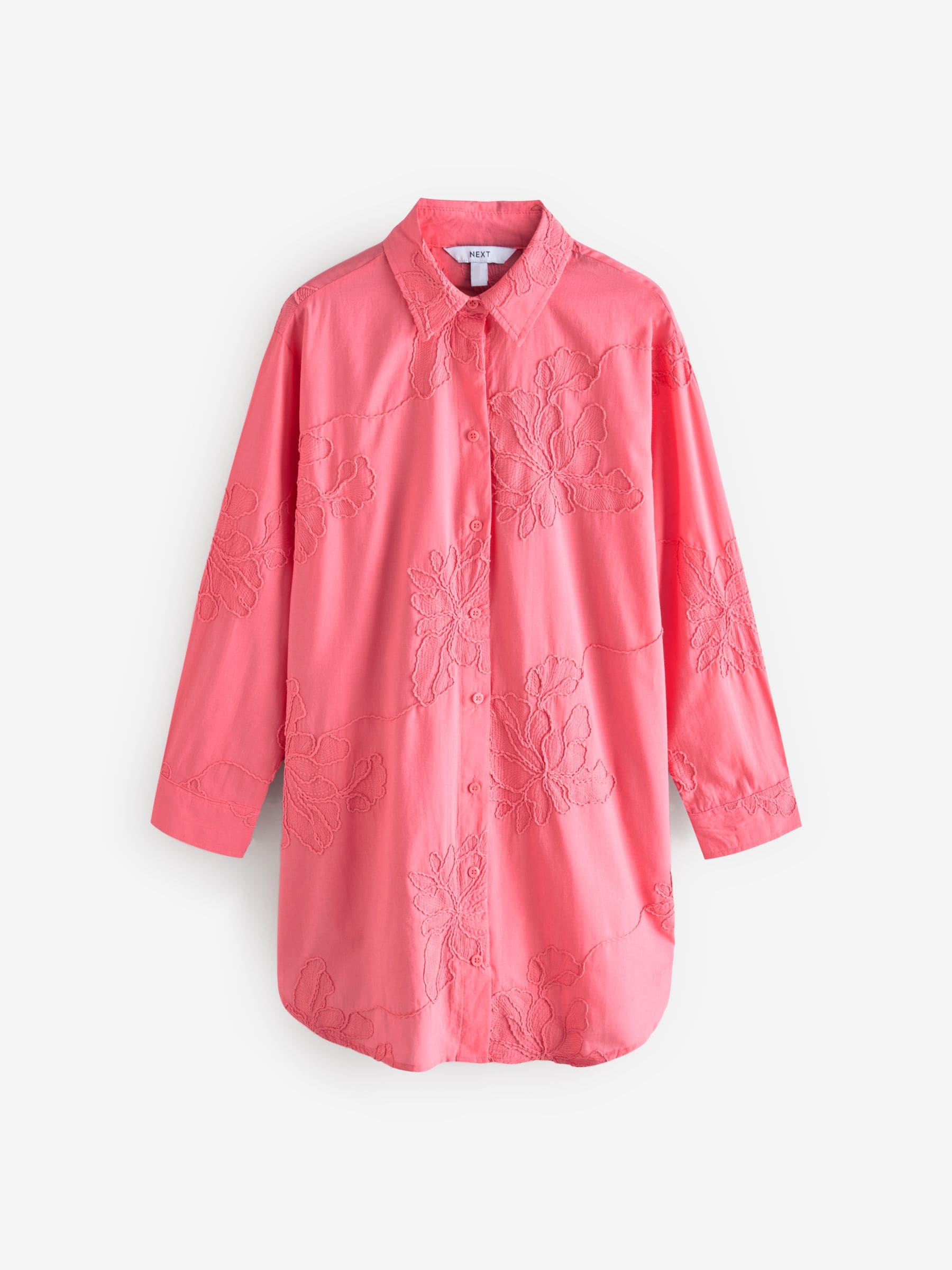 Buy Coral Pink Textured Cornelli Cover-Up Shirt from Next USA