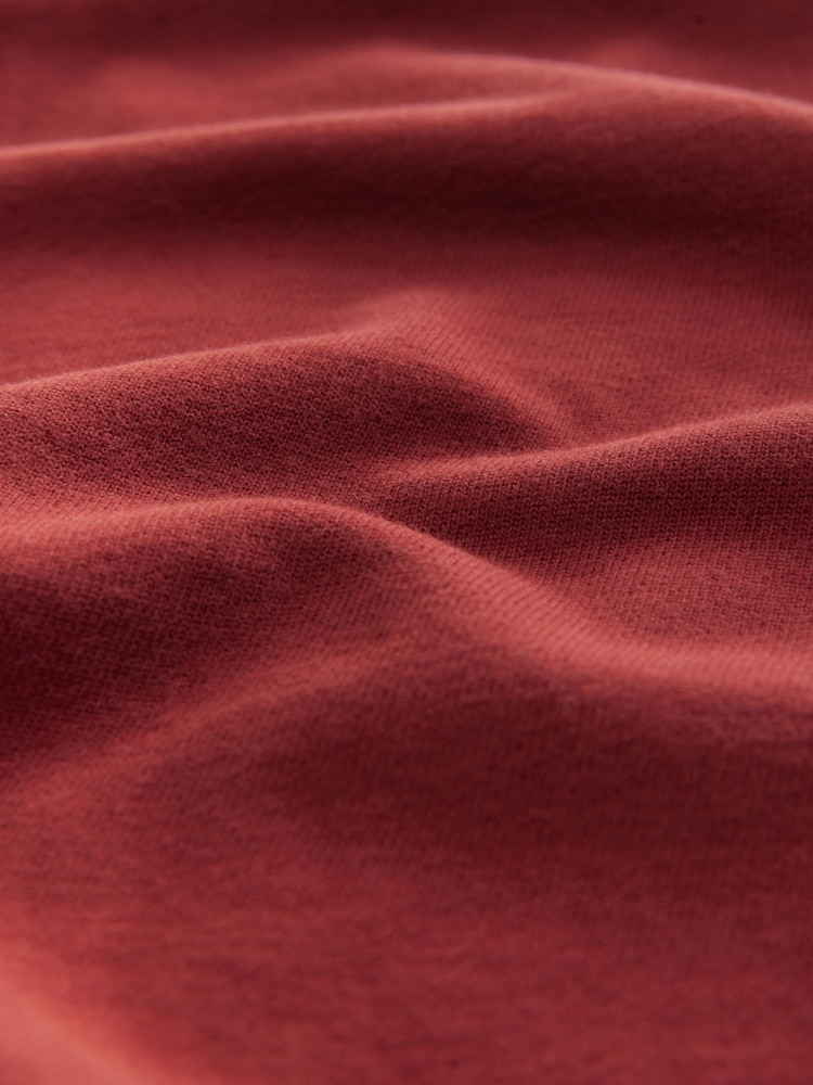 Rouge soleil - Coupe ample - T-shirt épais imprimé graphique - Image 9 de 9
