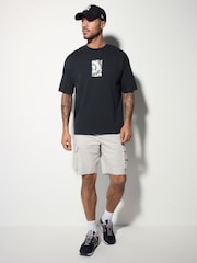 Preto - Camiseta japonesa com estampa gráfica de surf - Imagem 2 de 9